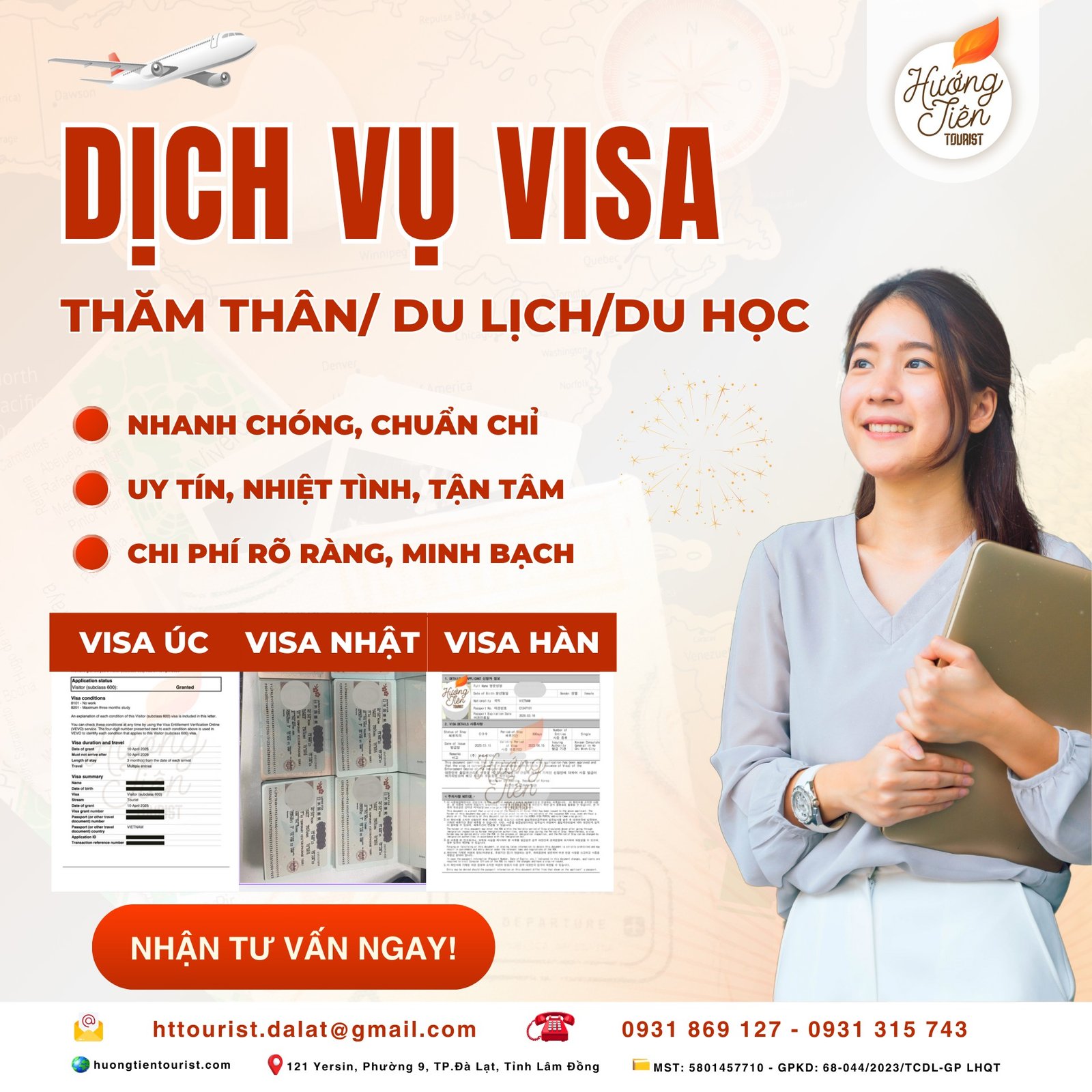 làm visa du lịch tại đà lạt