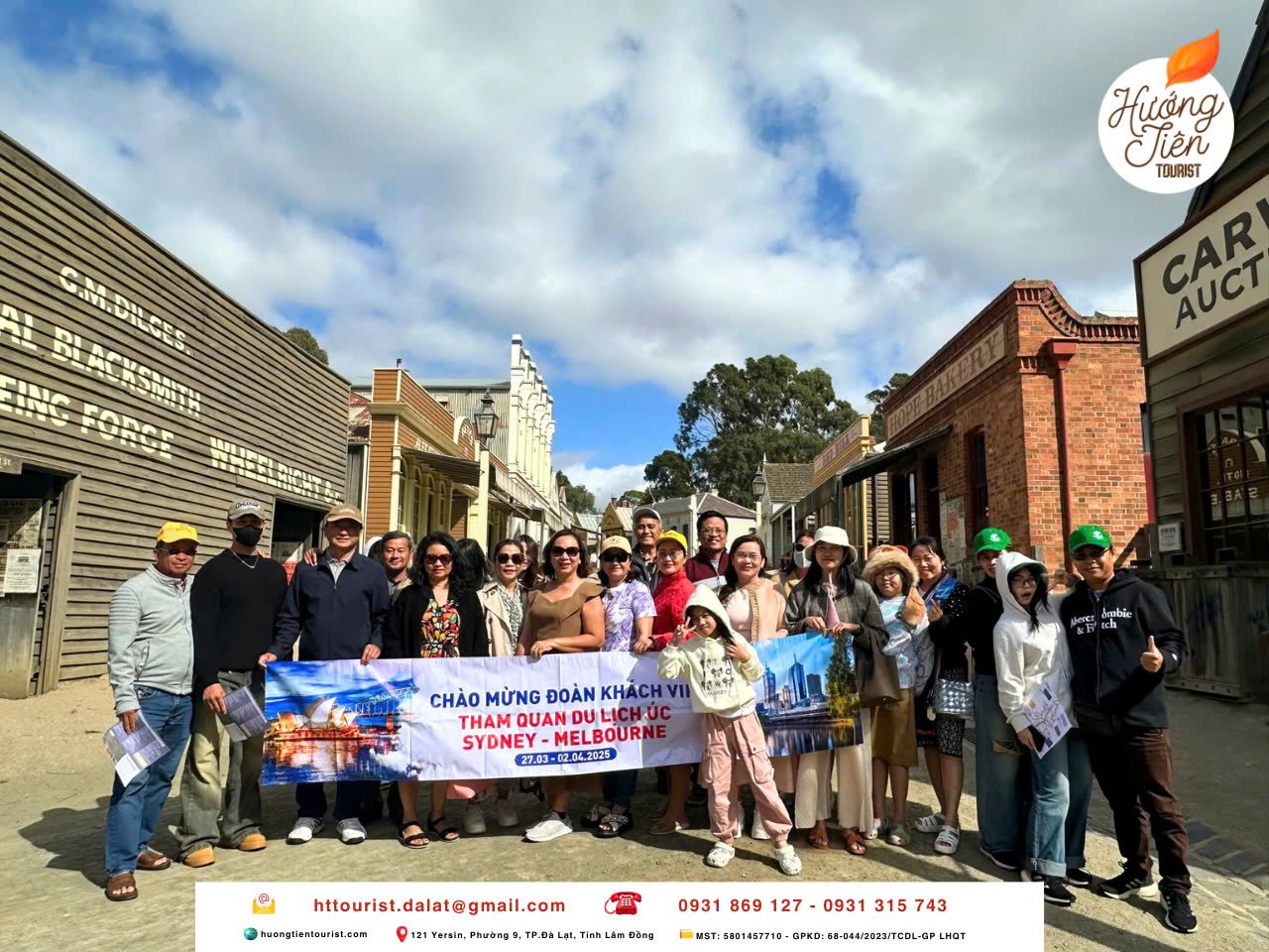 đoàn khách tour úc mùa thu 2025