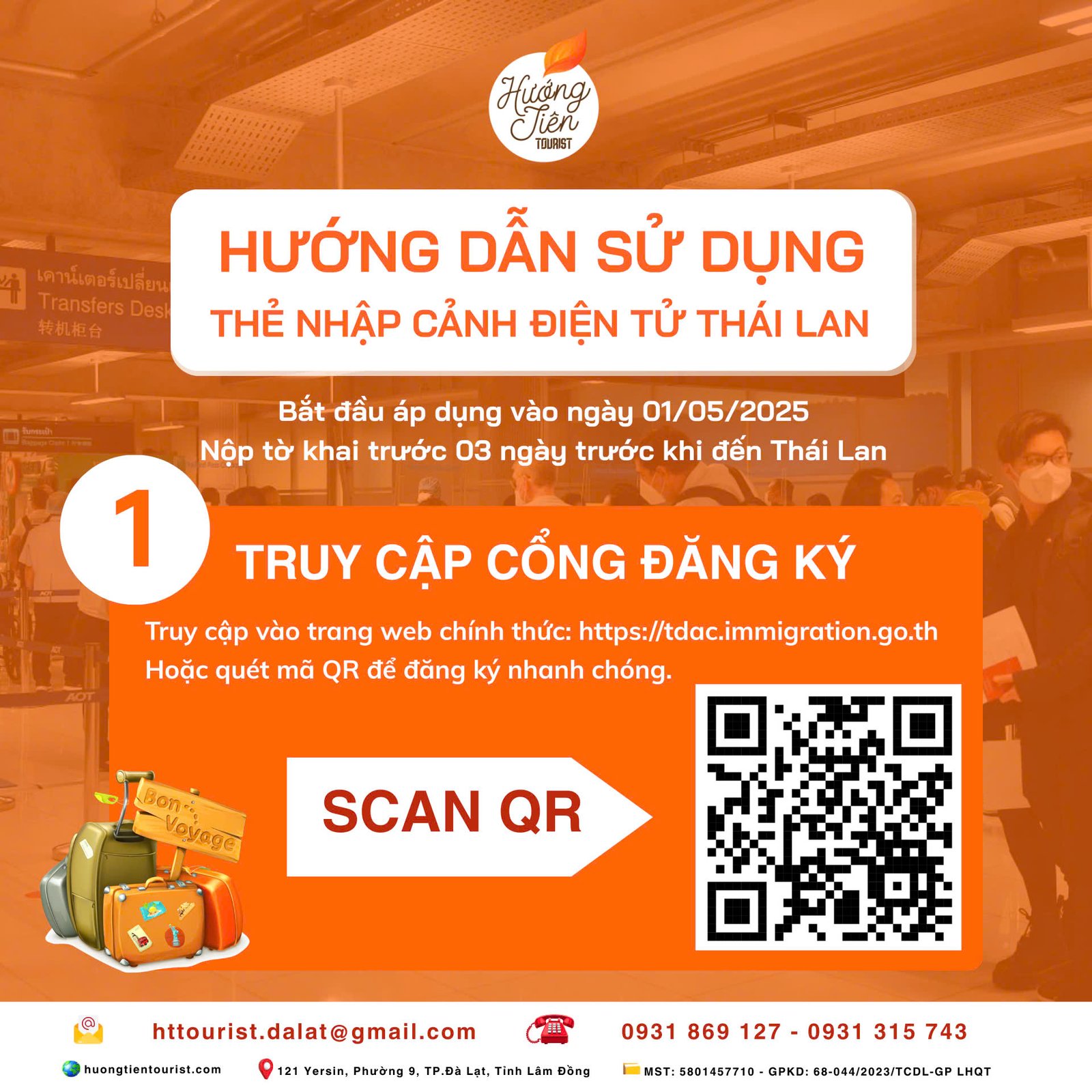 hướng dẫn khai báo nhập cảnh thái lan mới nhất 2025