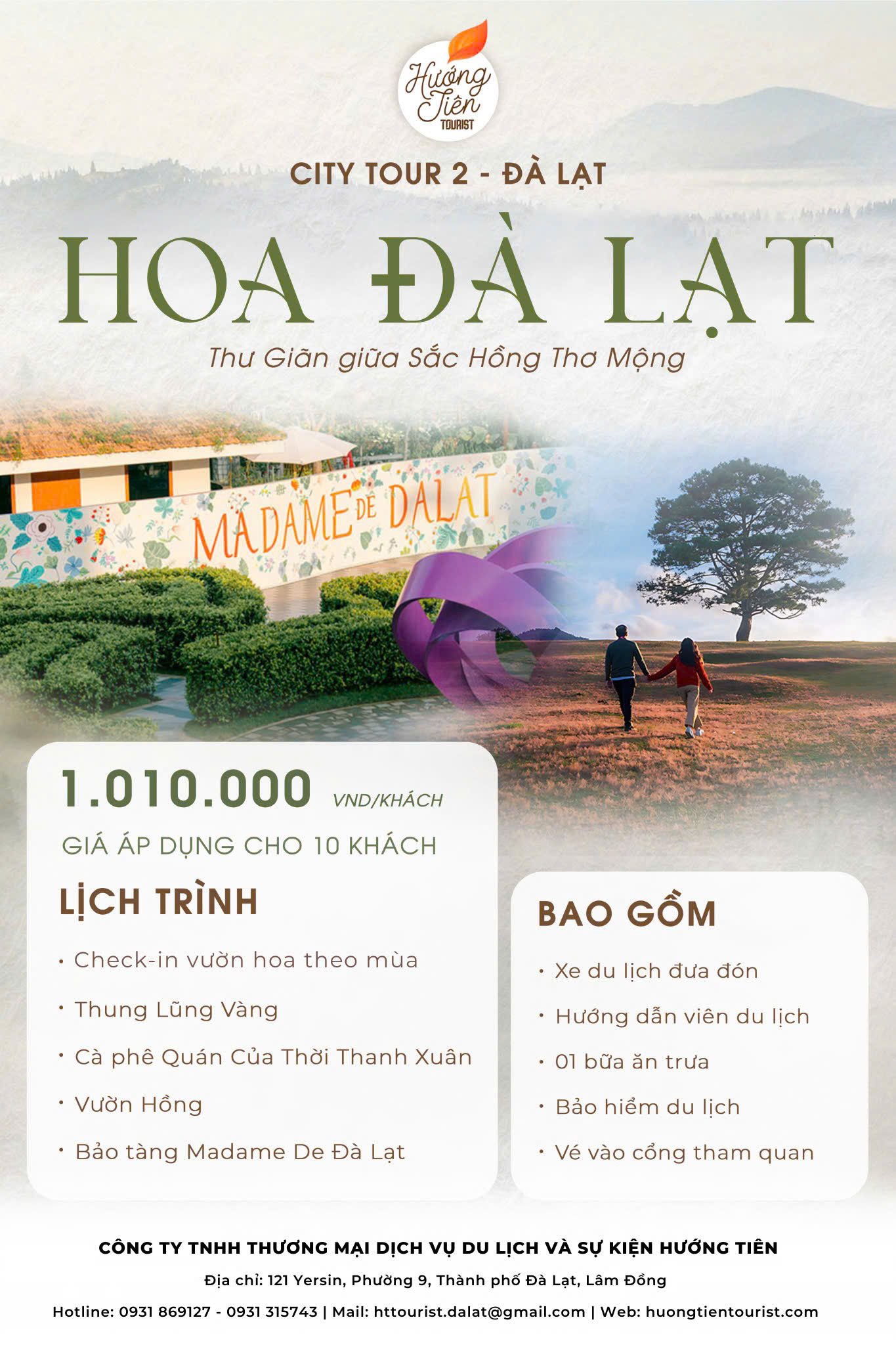 tour đà lạt 1 ngày