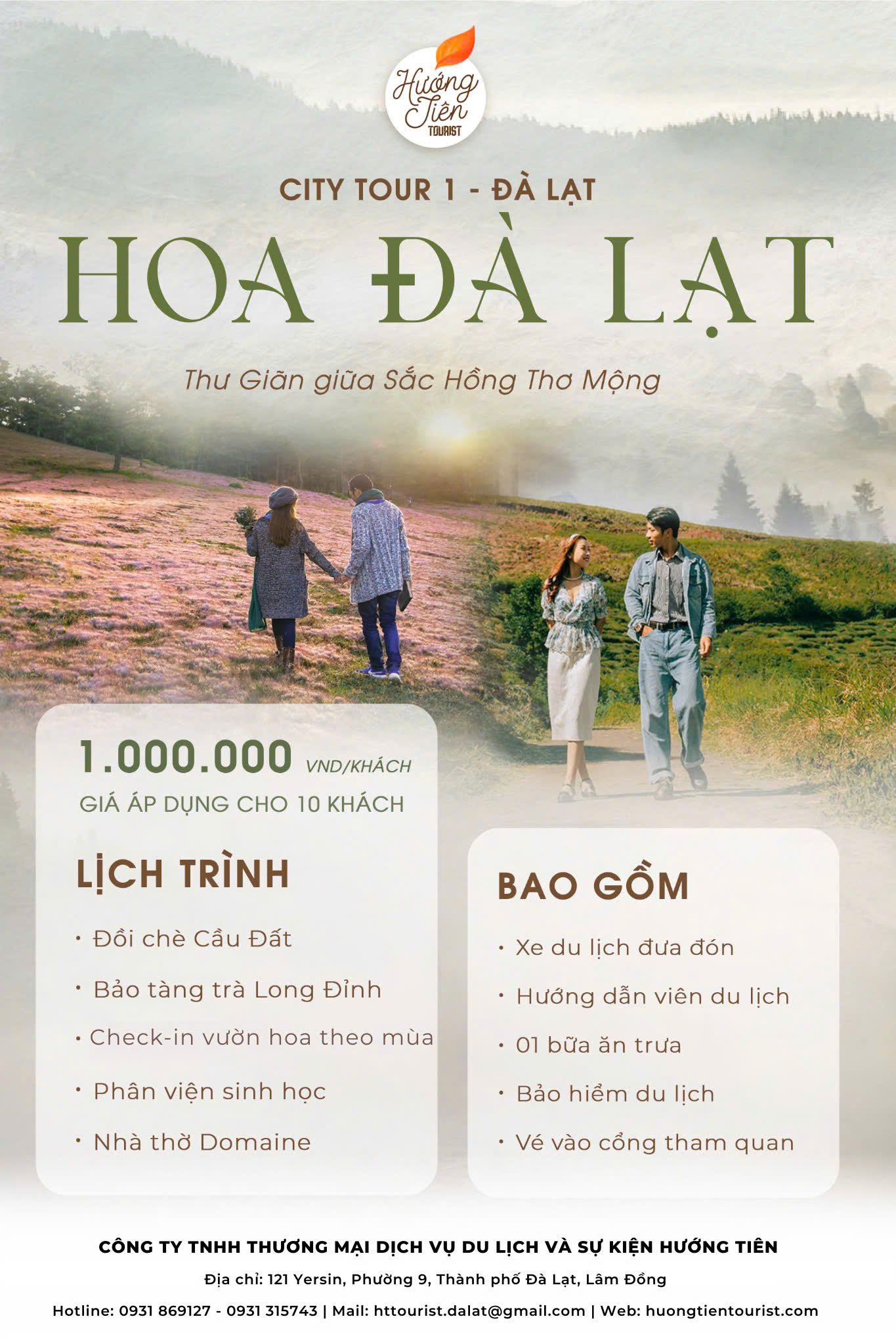tour đà lạt 1 ngày