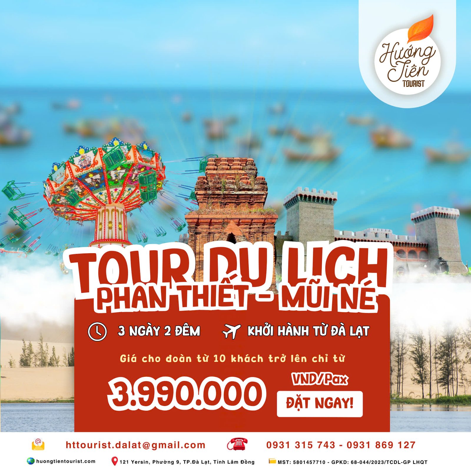 Tour Phan thiết mũi né từ Đà Lạt
